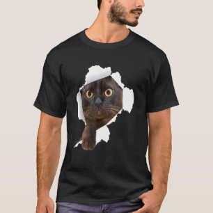 Burmese Cats Torn Cloth Kitten T-Shirt