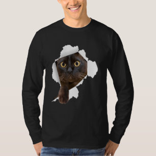 Burmese Cats Torn Cloth Kitten T-Shirt