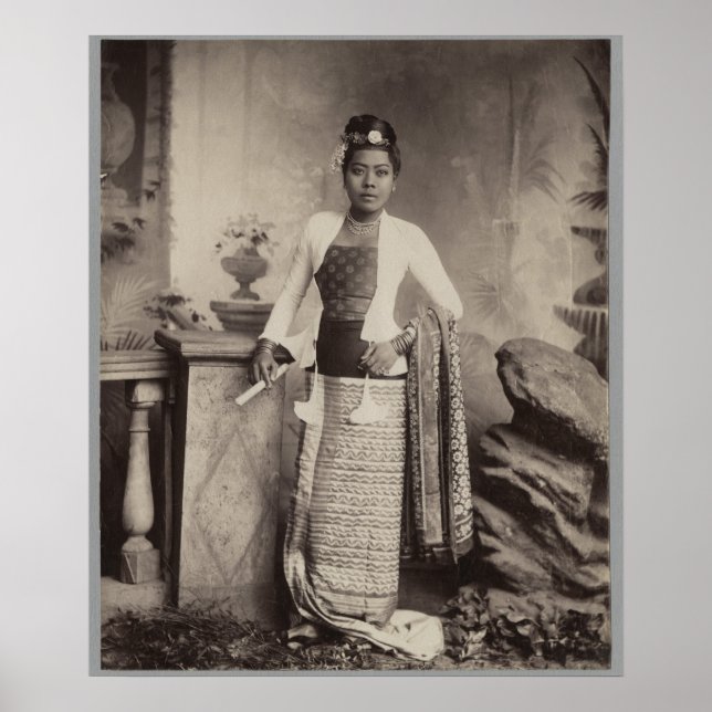 Burmese lady poster (Front)