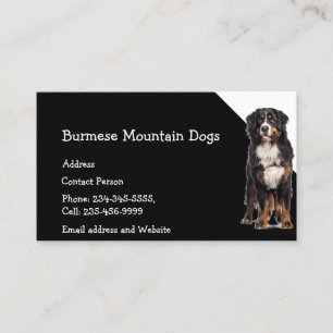 Burmese Mountain Dogs Breeder Pet Sitter Business Card