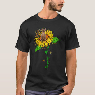 Burmese Mum Cute Cat On Sunflower Paws Lover Mothe T-Shirt