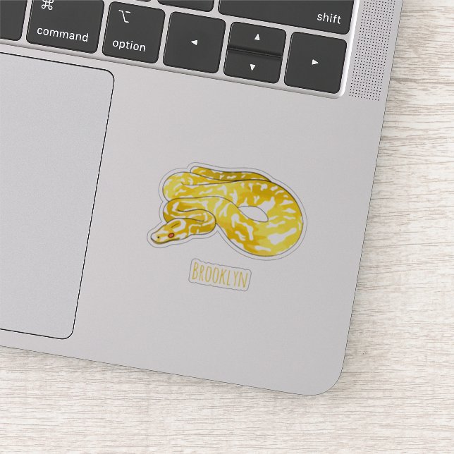 Burmese python snake cartoon illustration  (Detail)