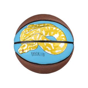 Burmese python snake cartoon illustration mini basketball