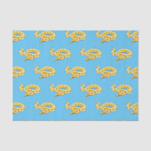 Burmese python snake cartoon illustration tissue paper