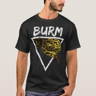 Burmese Python Snake Keeper Owner Geometric  T-Shirt