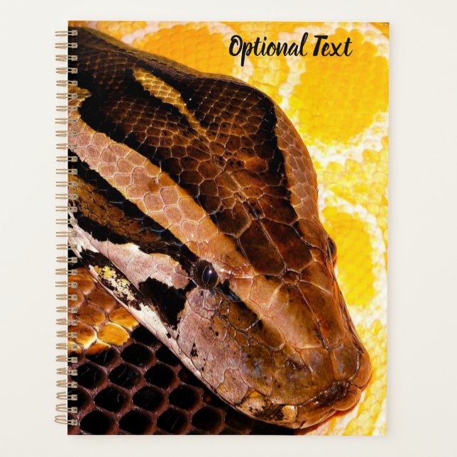 Burmese Python Snake Planner (Front)