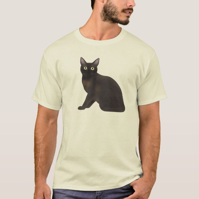 Burmese Sable Cat Men's T-Shirt (Front)