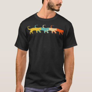 Burmese Vintage Retro Cat Kitty Feline Lover 60s 7 T-Shirt