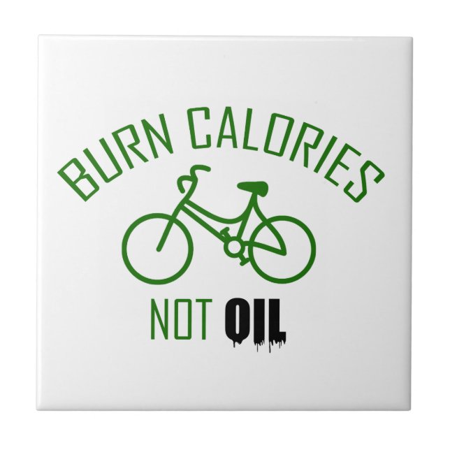 Burn Calories Not Oil Tile (Front)