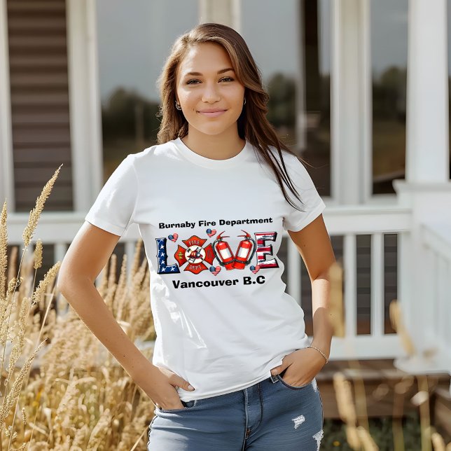 Burnaby firefighters love their community T-Shirt (Creator Uploaded)