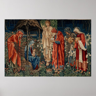 Burne-Jones - Adoration Of Magi Poster