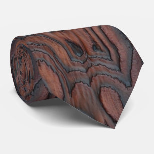 Burned & Brushed Woodgrain Tie