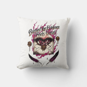 Burned the Evidence Feels Great T-Shirt Charred Cushion