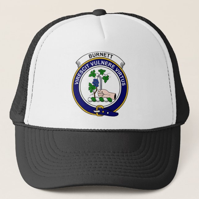 Burnett Clan Badge Trucker Hat (Front)