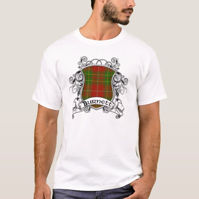 Burnett Tartan Shield T-Shirt (Front)