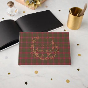 Burnett Weathered Original Scottish Tartan Guest Book