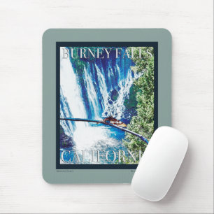 Burney Falls, CA Poster Mouse Pad