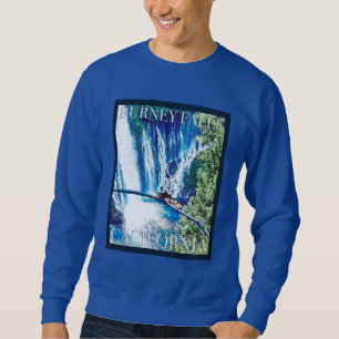Burney Falls, CA Poster Sweatshirt