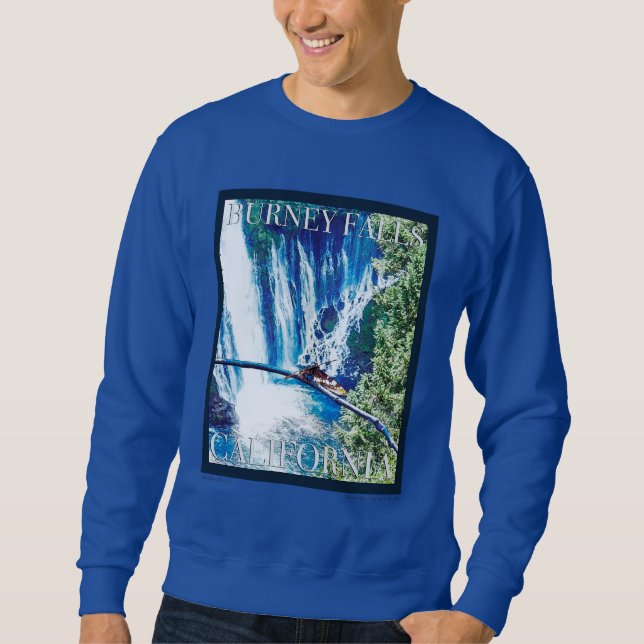 Burney Falls, CA Poster Sweatshirt (Front)