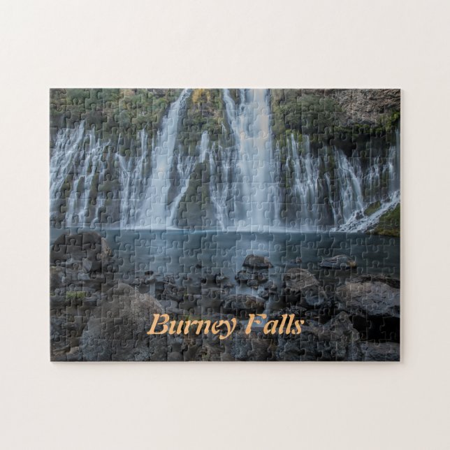 Burney Falls Postcard Jigsaw Puzzle (Horizontal)