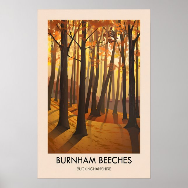Burnham Beeches Travel Poster (Front)