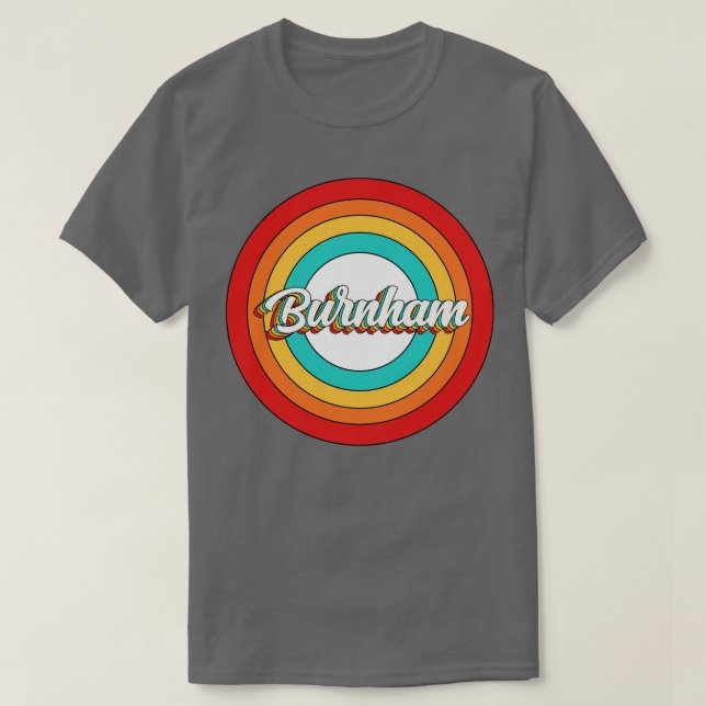 Burnham Name Shirt Vintage Burnham Circle (Design Front)