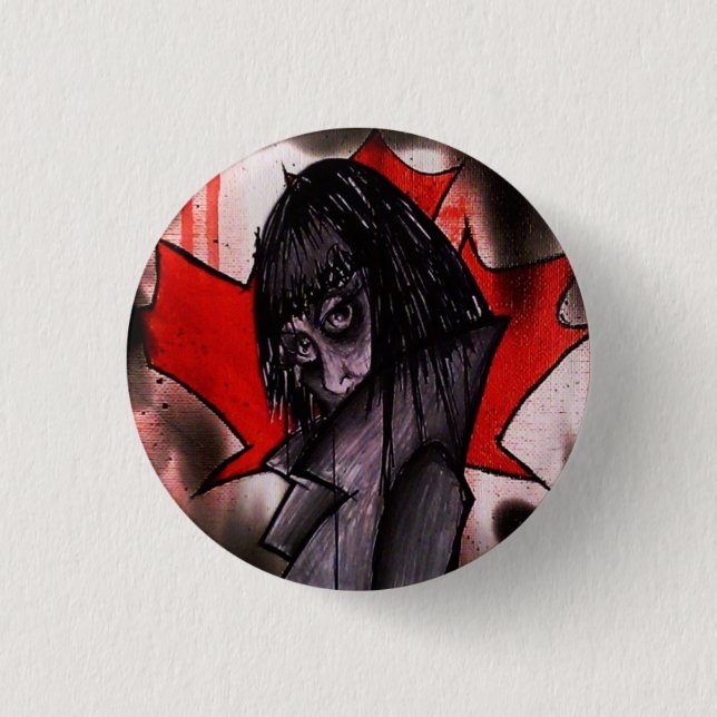 Burnin Down The White House 3 Cm Round Badge (Front)