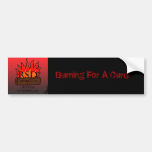Burninf for the Cure Bumper Sticker