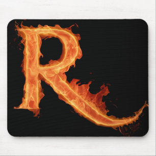 Burning Alfa - R Mouse Pad