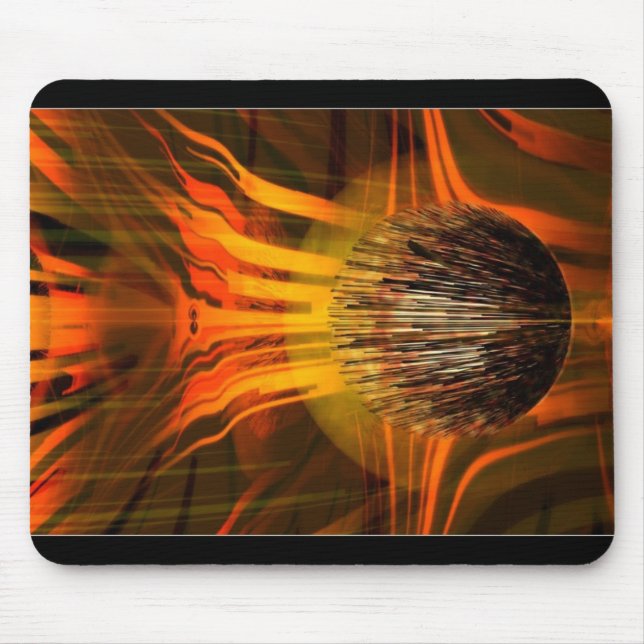 burning ball mouse pad (Front)