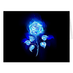 Burning Blue Rose