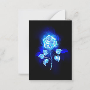 Burning Blue Rose Advice Card