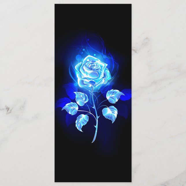 Burning Blue Rose Advice Card (Front)