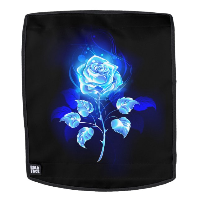 Burning Blue Rose Backpack (Removable Face)