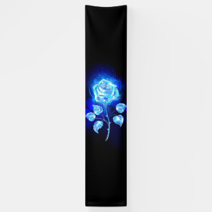 Burning Blue Rose Banner