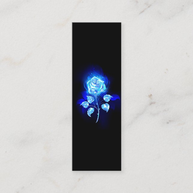 Burning Blue Rose Calling Card (Front)