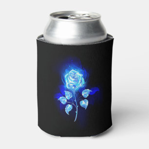 Burning Blue Rose Can Cooler