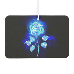 Burning Blue Rose Car Air Freshener