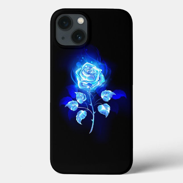 Burning Blue Rose Case-Mate iPhone Case (Back)