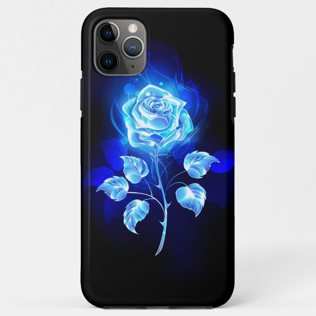 Burning Blue Rose Case-Mate iPhone Case (Back)