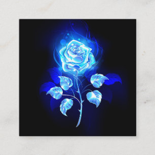 Burning Blue Rose Enclosure Card