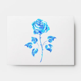 Burning Blue Rose Envelope
