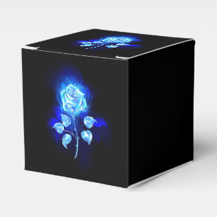 Burning Blue Rose Favour Box