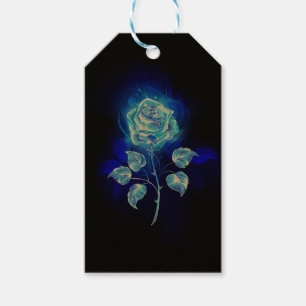 Burning Blue Rose Gift Tags