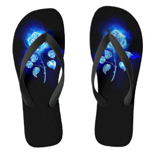Burning Blue Rose Jandals