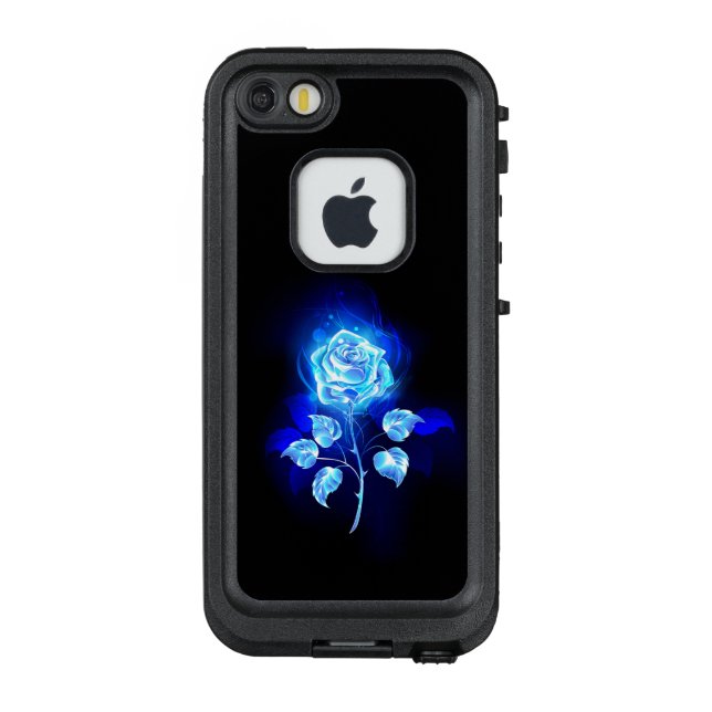 Burning Blue Rose LifeProof iPhone Case (Back)