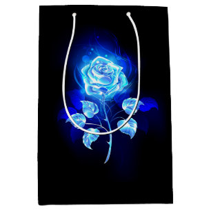Burning Blue Rose Medium Gift Bag