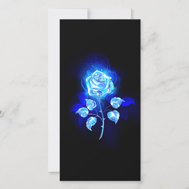 Burning Blue Rose Save The Date (Front)