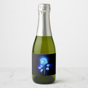 Burning Blue Rose Sparkling Wine Label