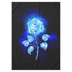 Burning Blue Rose Tablecloth